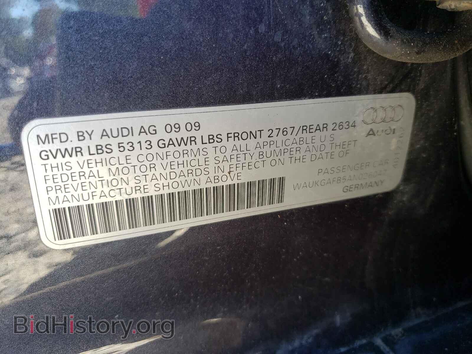 2010 AUDI A6 - VIN: WAUKGAFB5AN026047 - Фото 10
