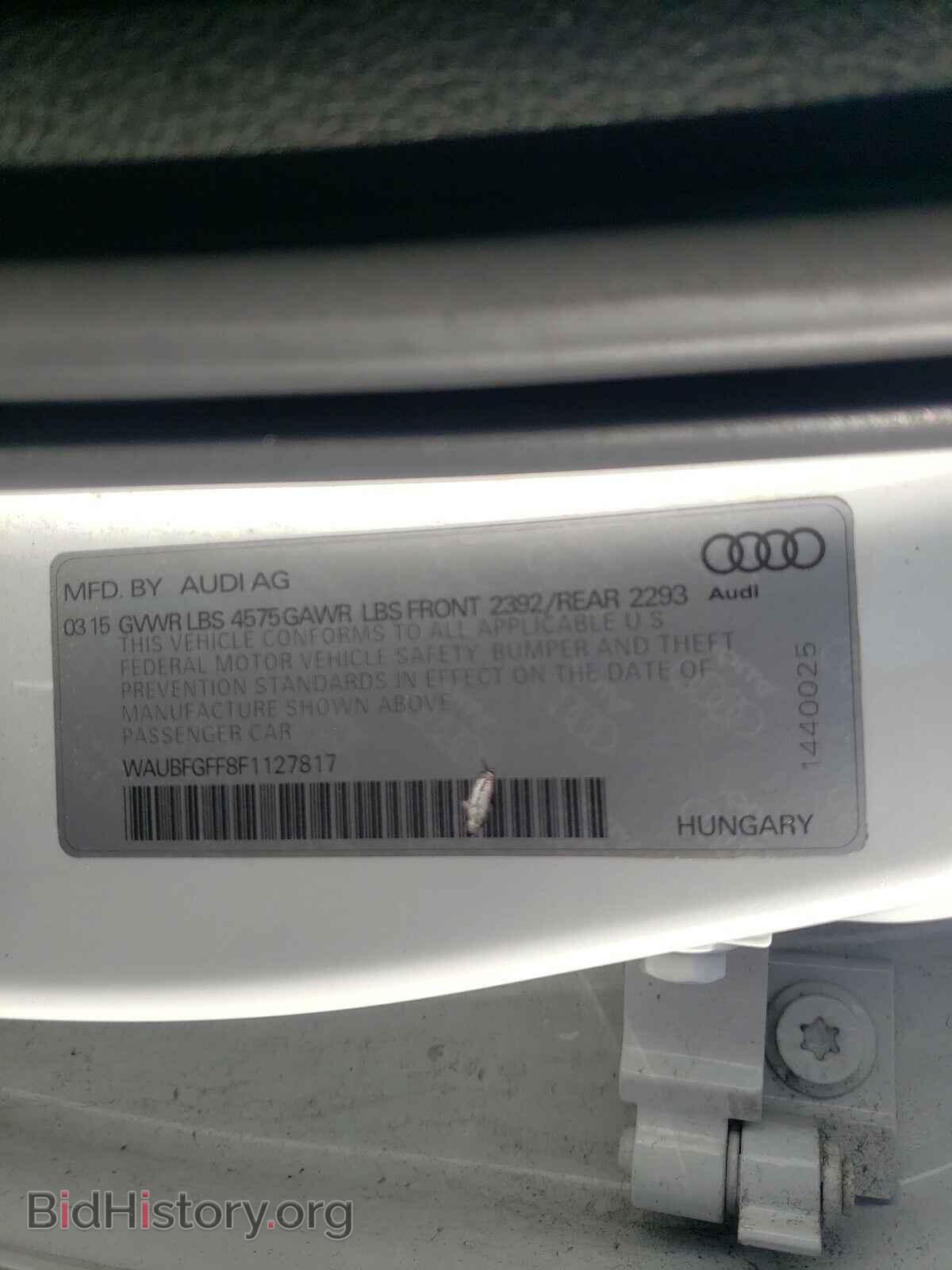 2015 AUDI A3 - VIN: WAUBFGFF8F1127817 - Фото 10