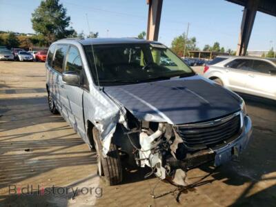 2016 Chrysler MINIVAN Town & COU, blue — VIN 2C4RC1CGXGR190483, Copart