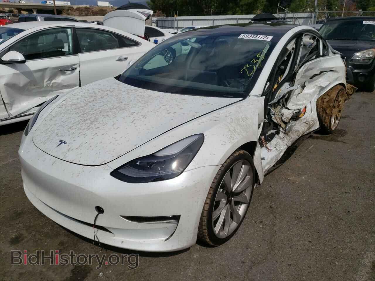 2021 TESLA MODEL 3 - VIN: 5YJ3E1EA5MF002159 - Фото 2