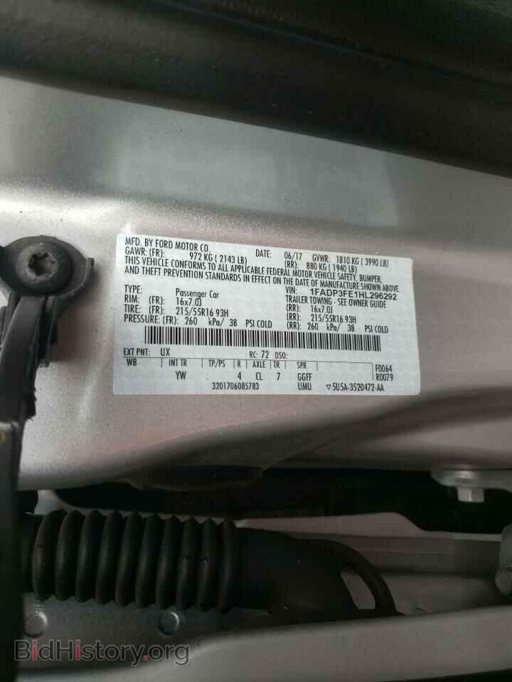 2017 FORD FOCUS - VIN: 1FADP3FE1HL296292 - Photo 10