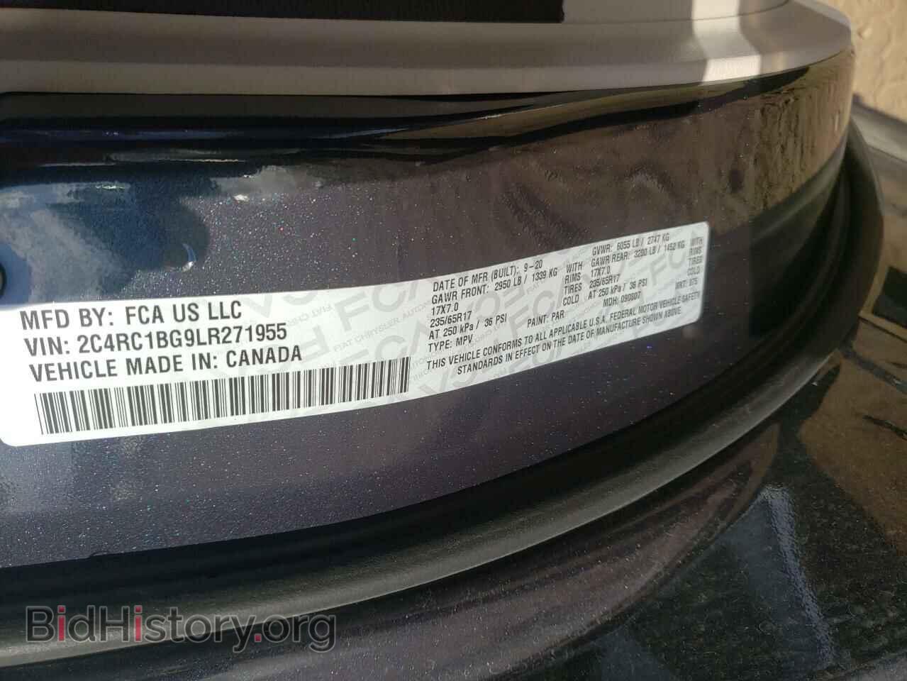 2020 CHRYSLER PACIFICA - VIN: 2C4RC1BG9LR271955 - Фото 10