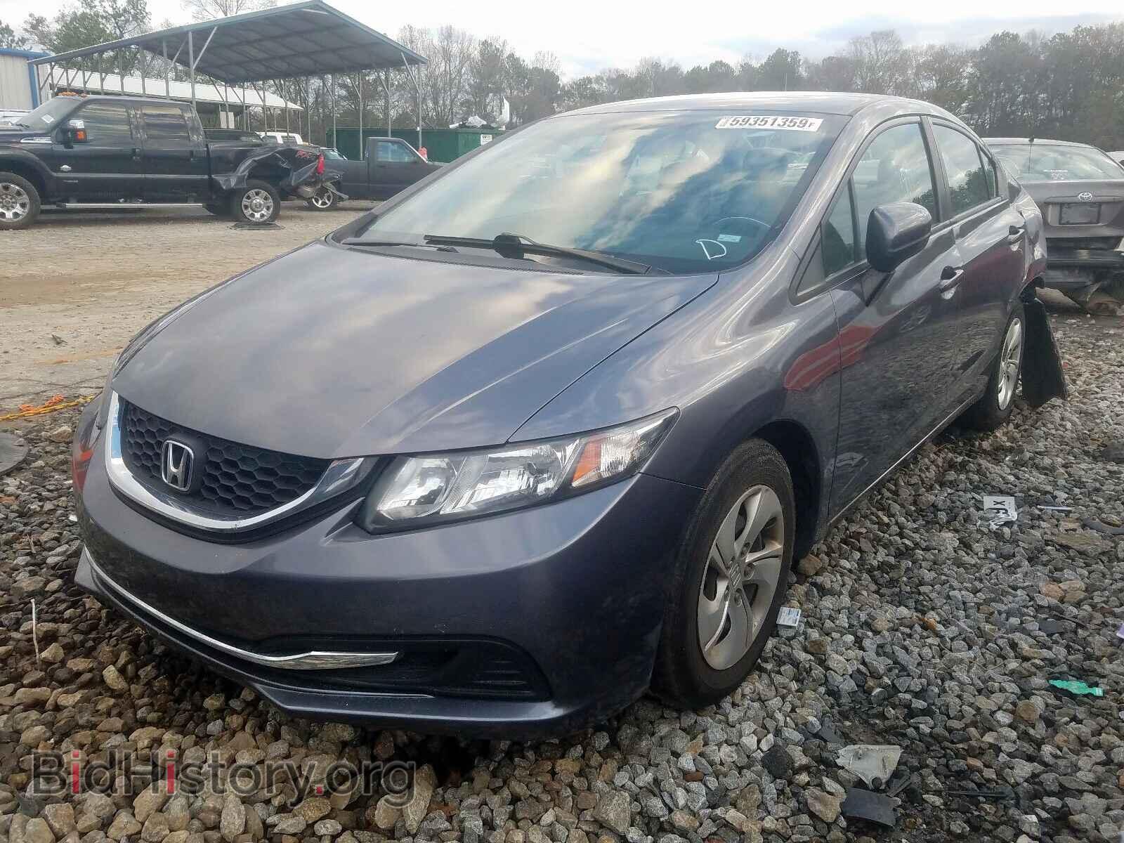 2014 HONDA CIVIC LX - VIN: 2HGFB2F51EH541971 - Фото 2
