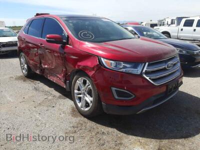2015 Ford EDGE Edge SEL, burgundy — VIN 2FMTK3J93FBC00461, Copart