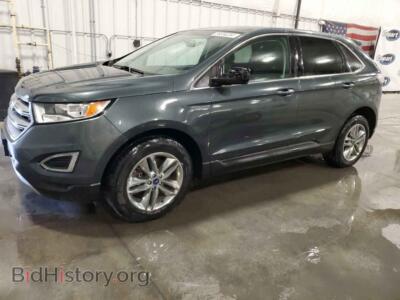 2015 Ford EDGE SEL, черный — VIN 2FMTK4J90FBB67327, Copart