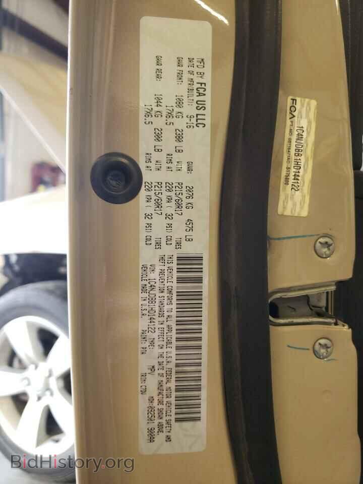 2017 JEEP COMPASS - VIN: 1C4NJDBB1HD144122 - Фото 10