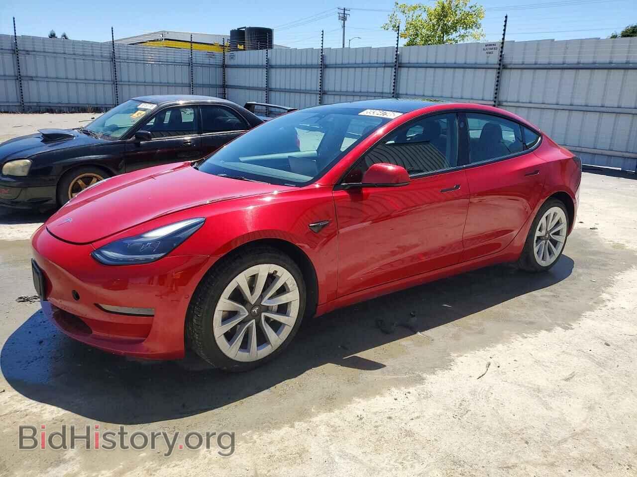 Photo 5YJ3E1EA3NF186793 - TESLA MODEL 3 2022