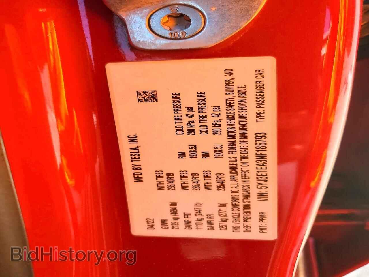 2022 TESLA MODEL 3 - VIN: 5YJ3E1EA3NF186793 - Photo 12