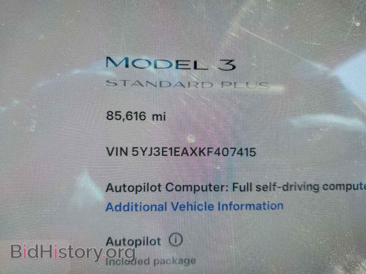 2019 TESLA MODEL 3 - VIN: 5YJ3E1EAXKF407415 - Фото 9