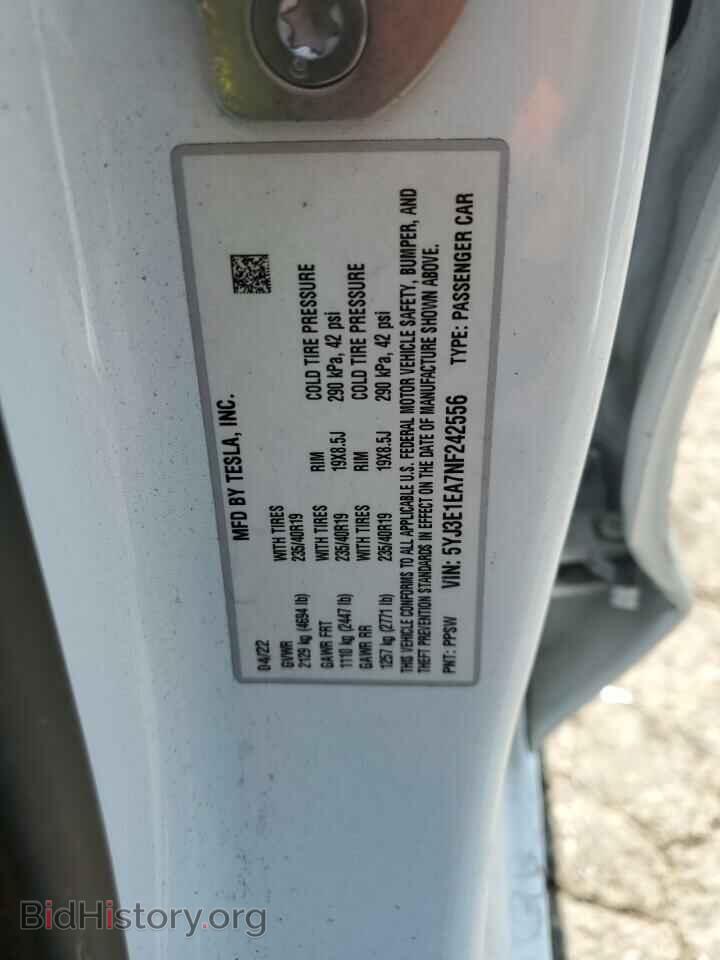 2022 TESLA MODEL 3 - VIN: 5YJ3E1EA7NF242556 - Photo 12