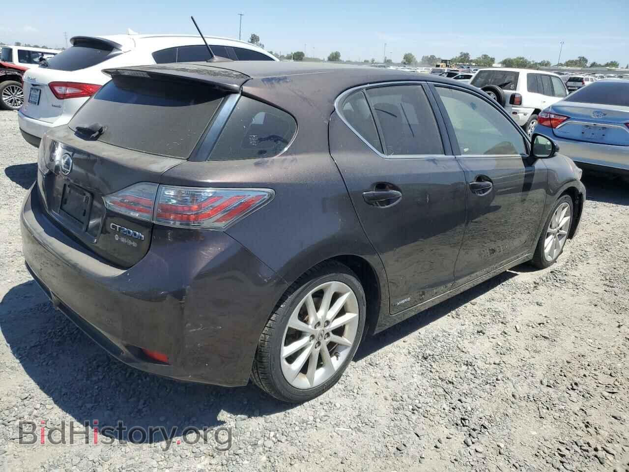 2012 LEXUS CT 200 - VIN: JTHKD5BH9C2060136 - Фото 3