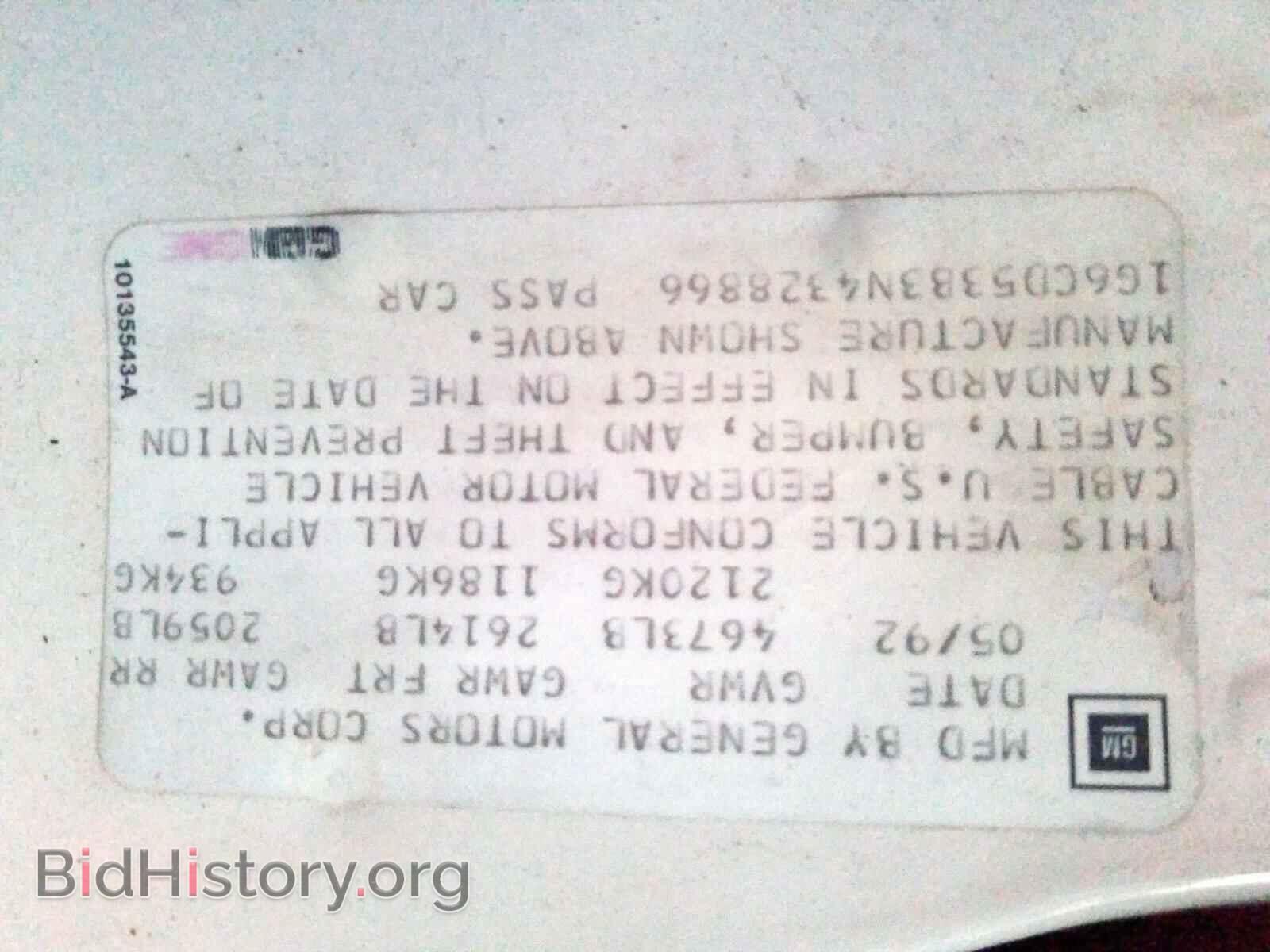 1992 CADILLAC DEVILLE - VIN: 1G6CD53B3N4328866 - Photo 10