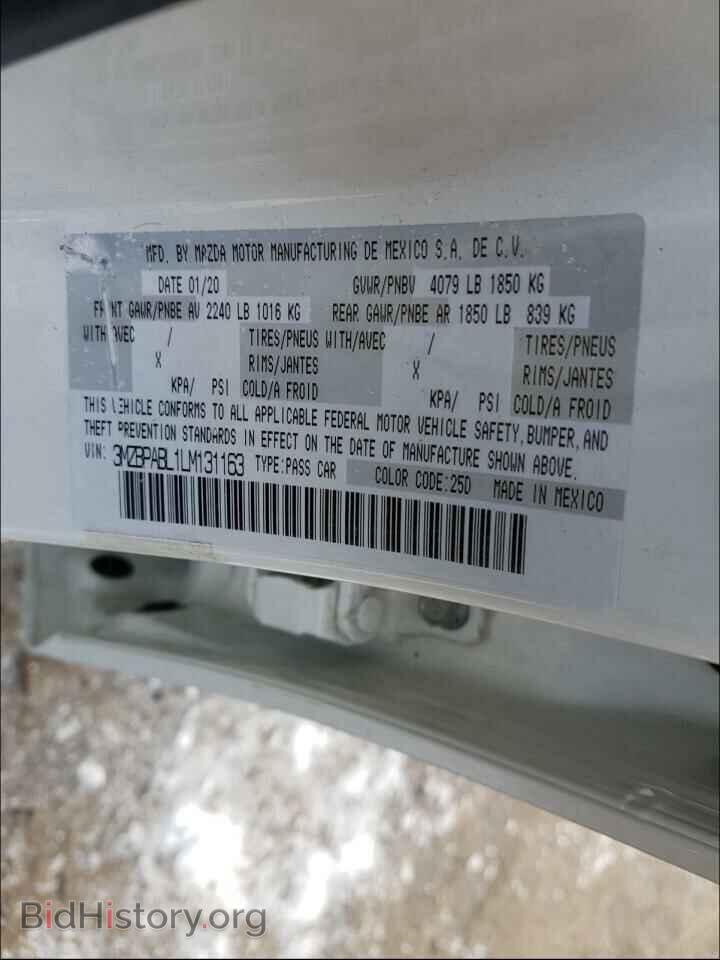 2020 MAZDA 3 - VIN: 3MZBPABL1LM131163 - Фото 10