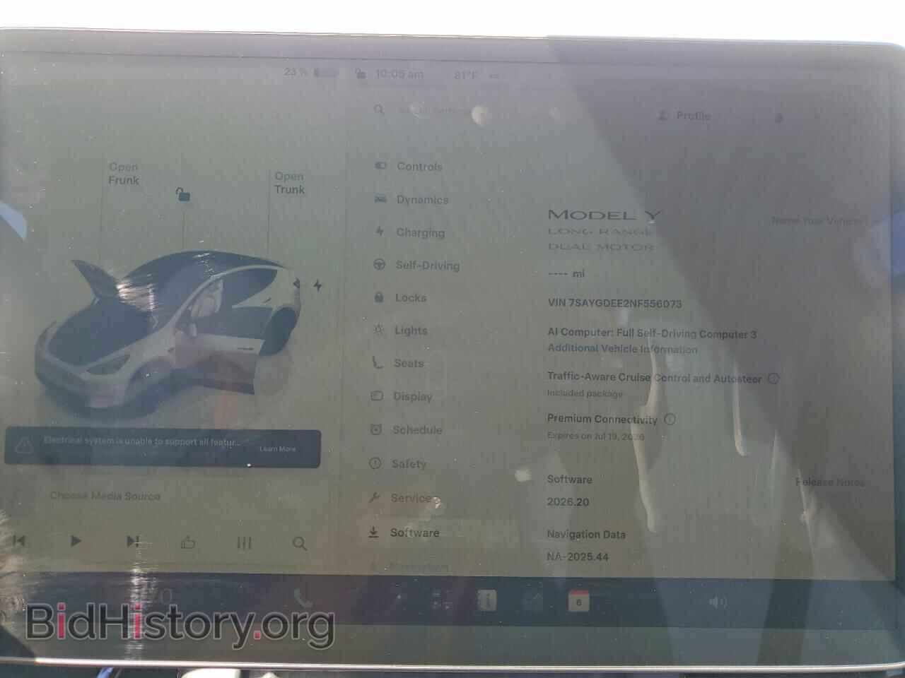 2022 TESLA MODEL Y - VIN: 7SAYGDEE2NF556073 - Photo 9