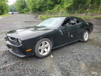 2012 Dodge CHALLENGER SXT, черный — VIN 2C3CDYAG6CH130638, Copart
