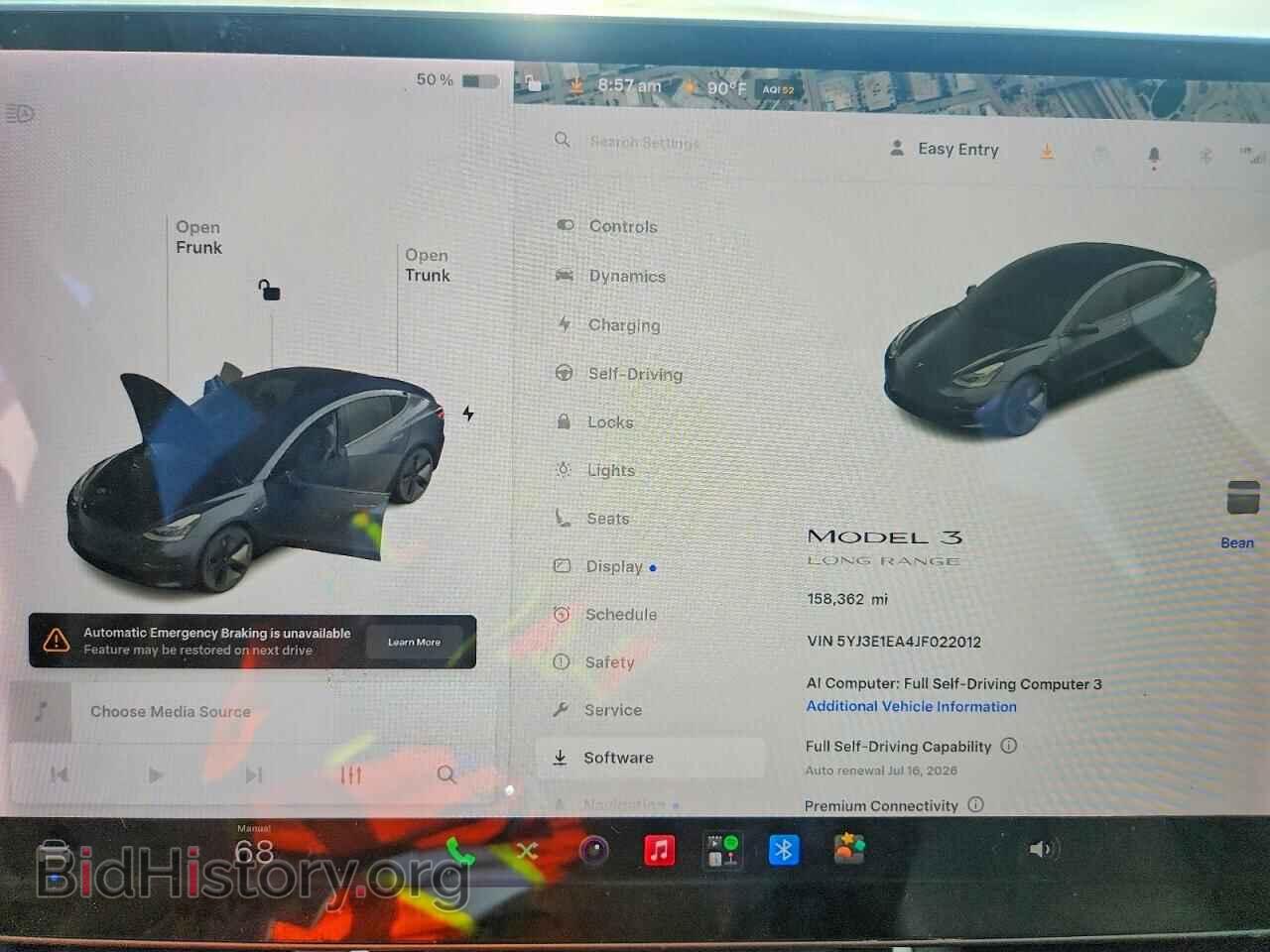 2018 TESLA MODEL 3 - VIN: 5YJ3E1EA4JF022012 - Photo 9