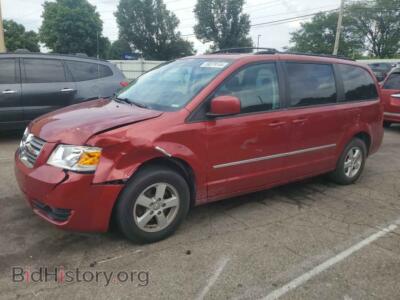 2010 Dodge CARAVAN SXT, красный — VIN 2D4RN5D18AR135374, Copart