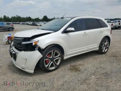 2013 Ford EDGE Sport, white — VIN 2FMDK3AK9DBB81550, Copart