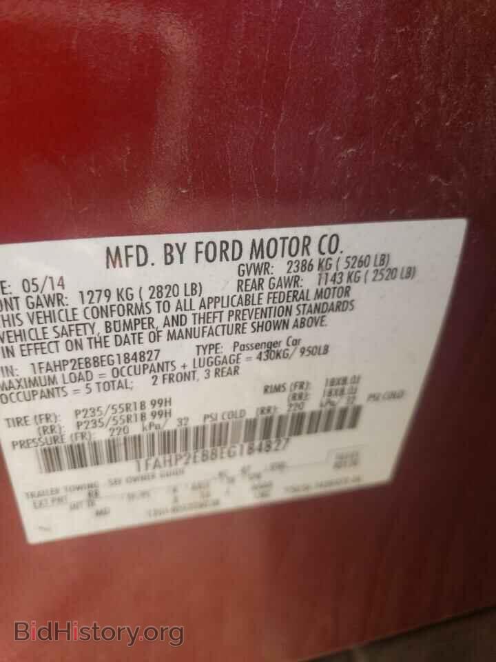 2014 FORD TAURUS - VIN: 1FAHP2E88EG184827 - Photo 10