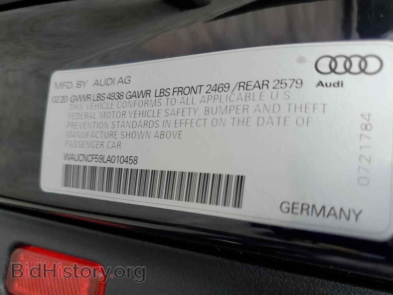 2020 AUDI A5 - VIN: WAUCNCF59LA010458 - Photo 12
