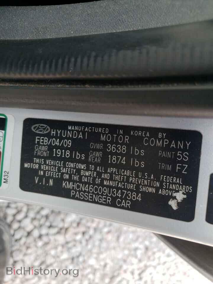 2009 HYUNDAI ACCENT - VIN: KMHCN46C09U347384 - Фото 10