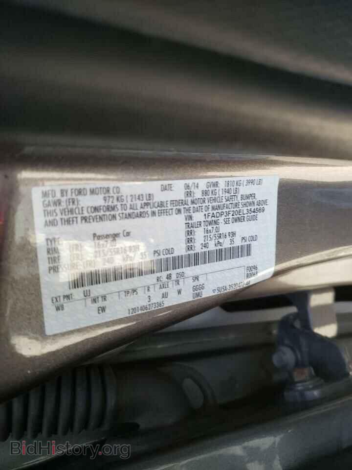 2014 FORD FOCUS - VIN: 1FADP3F20EL354569 - Photo 10