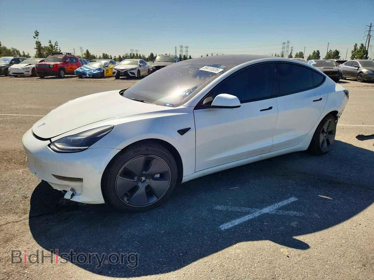 Photo 5YJ3E1EB0NF195511 - TESLA MODEL 3 2022