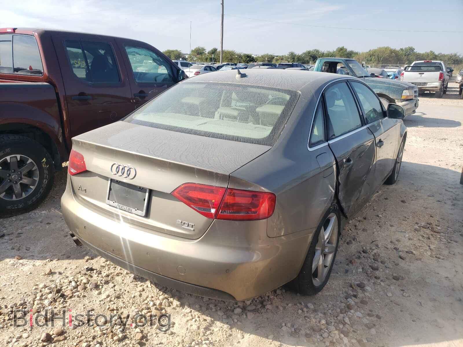 2009 AUDI A4 - VIN: WAUMF78K49N028427 - Фото 4