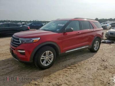 2021 Ford EXPLORER XLT, red — VIN 1FMSK7DH4MGC04692, Copart