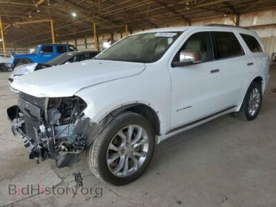 2016 Dodge DURANGO Citadel, white — VIN 1C4RDJEG5GC371820, Copart