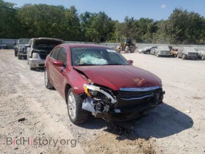 2013 Chrysler 200 200 Tourin, burgundy — VIN 1C3CCBBB0DN715047, Copart
