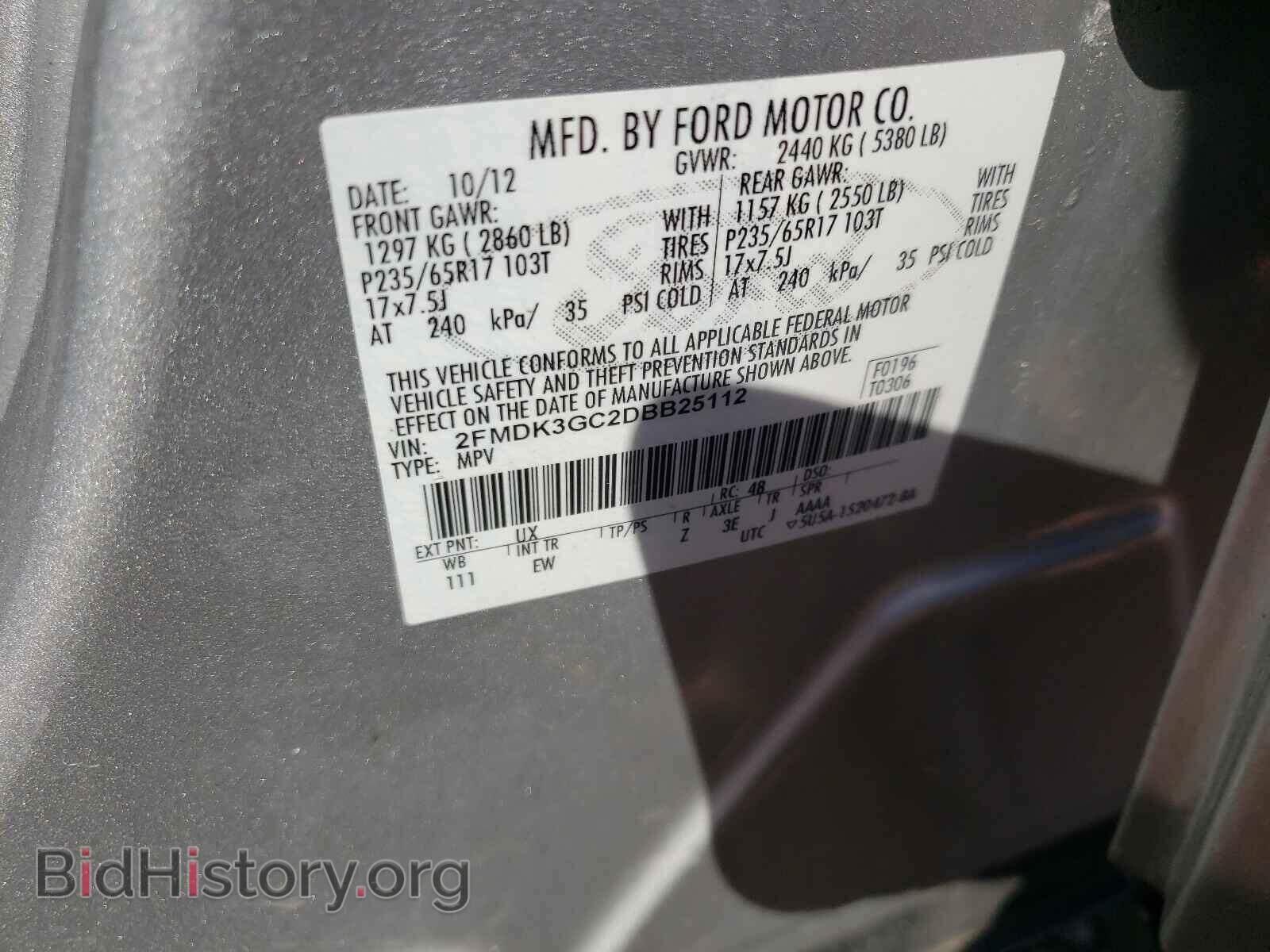 2013 FORD EDGE - VIN: 2FMDK3GC2DBB25112 - Photo 10