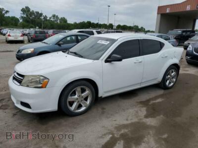 2012 Dodge AVENGER SE, белый — VIN 1C3CDZAB4CN177393, Copart