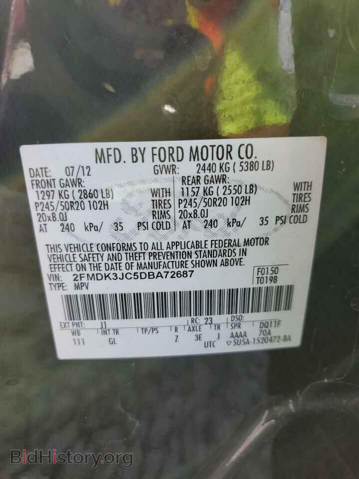 2013 FORD EDGE - VIN: 2FMDK3JC5DBA72687 - Photo 10