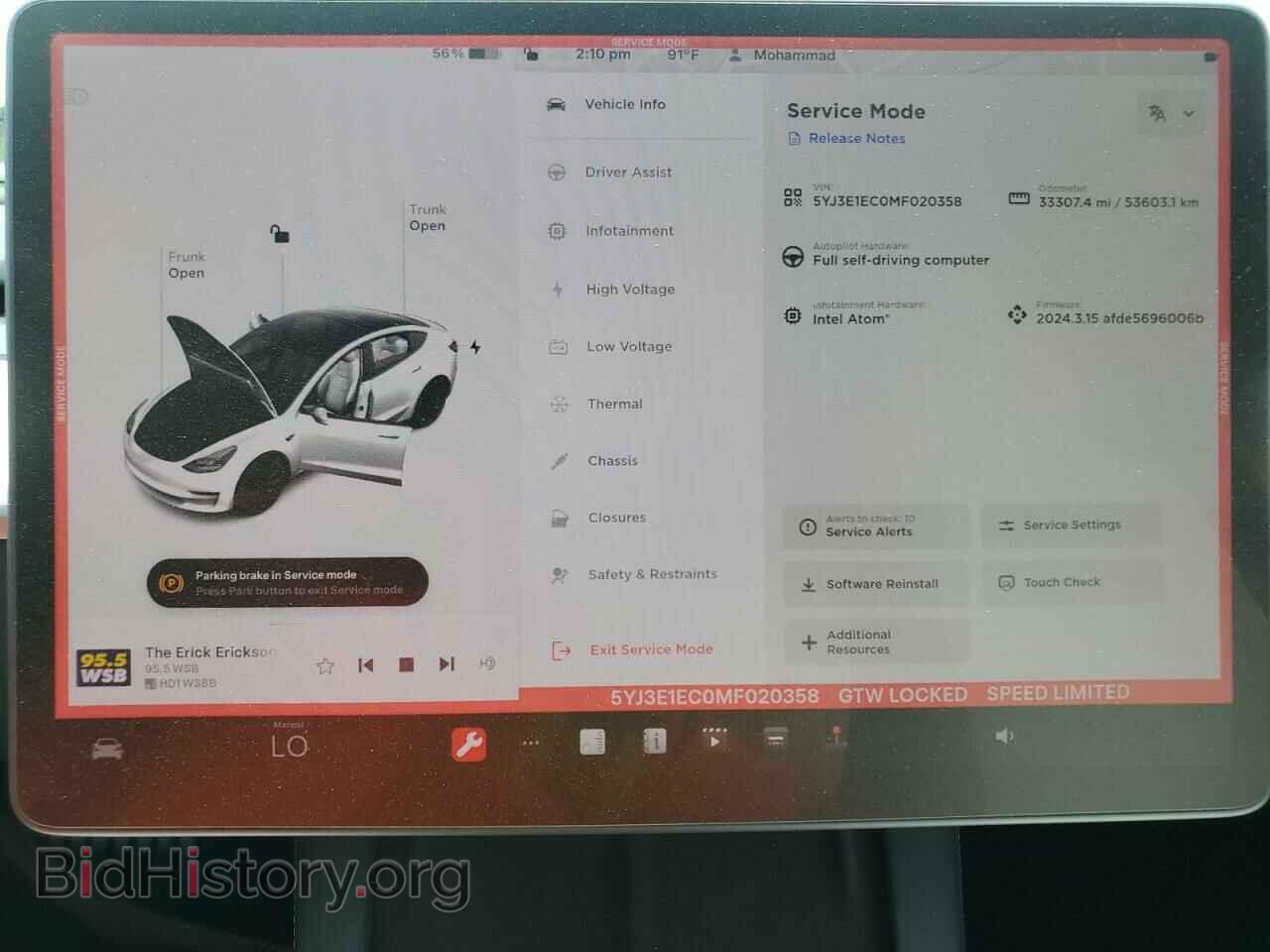 2021 TESLA MODEL 3 - VIN: 5YJ3E1EC0MF020358 - Фото 9