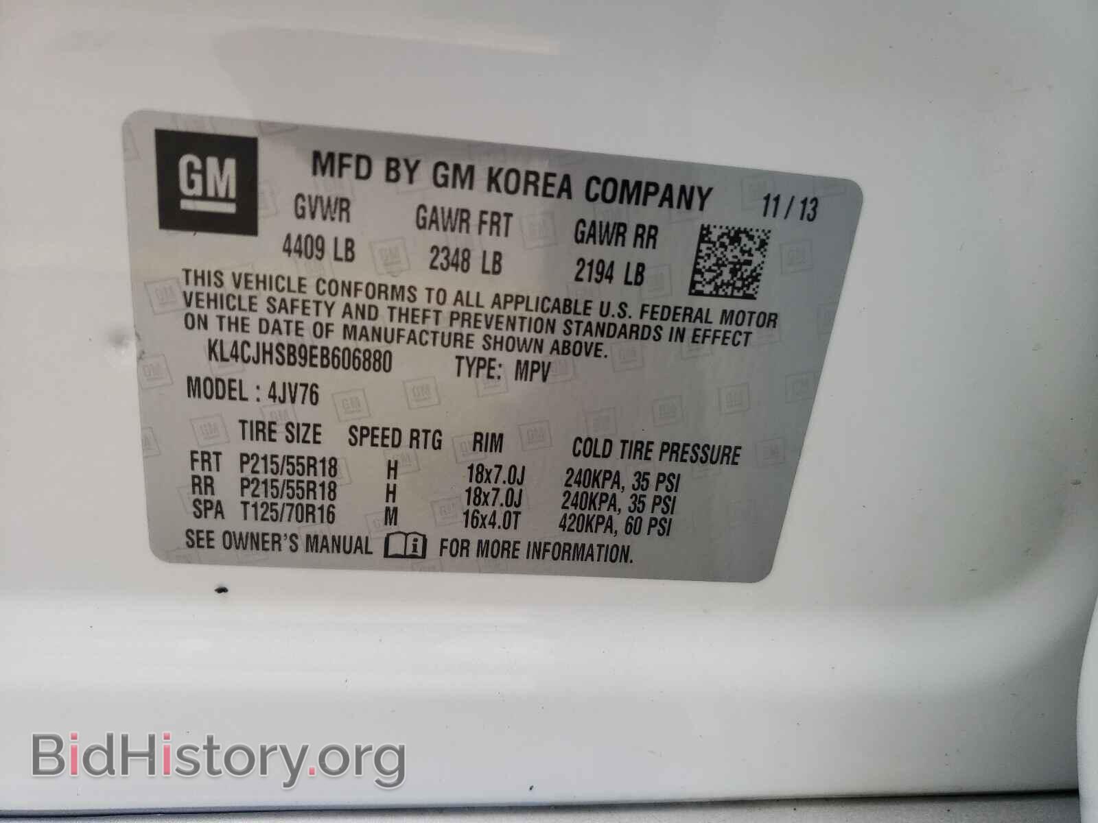 2014 BUICK ENCORE - VIN: KL4CJHSB9EB606880 - Photo 10
