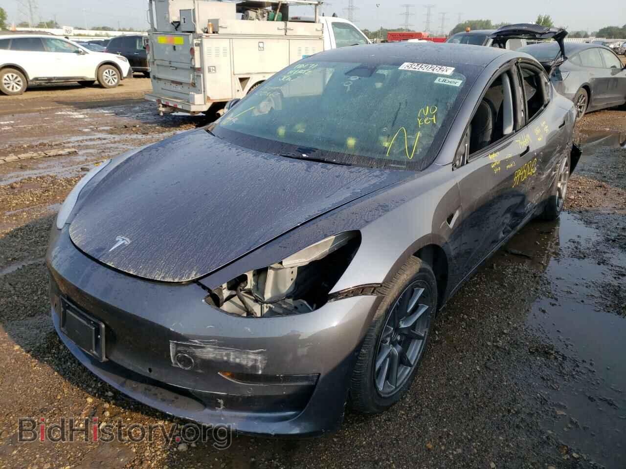 2022 TESLA MODEL 3 - VIN: 5YJ3E1EA2NF286156 - Фото 2