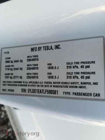 2020 TESLA MODEL 3 - VIN: 5YJ3E1EA7LF590581 - Фото 10