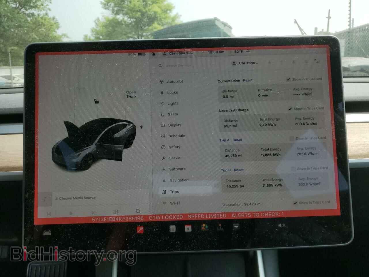 2019 TESLA MODEL 3 - VIN: 5YJ3E1EB4KF386196 - Фото 9