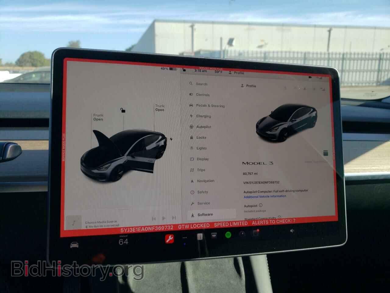 2022 TESLA MODEL 3 - VIN: 5YJ3E1EA0NF369732 - Фото 9
