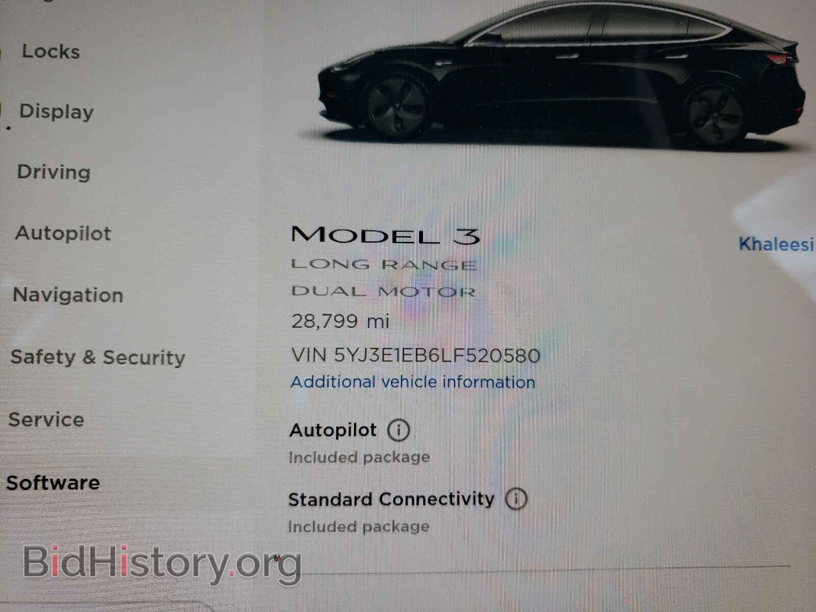 2020 TESLA MODEL 3 - VIN: 5YJ3E1EB6LF520580 - Фото 8