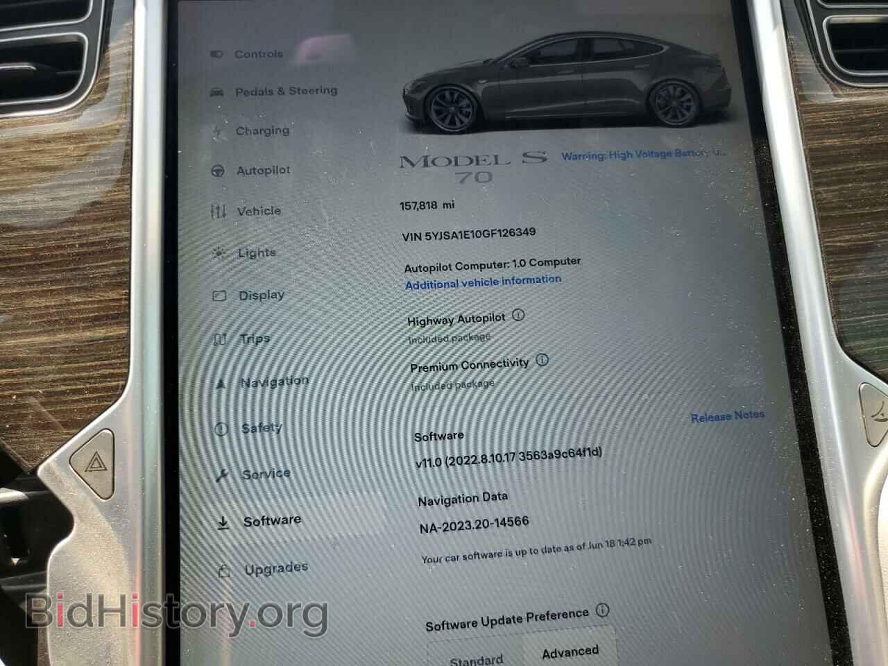 2016 TESLA MODEL S - VIN: 5YJSA1E10GF126349 - Фото 9