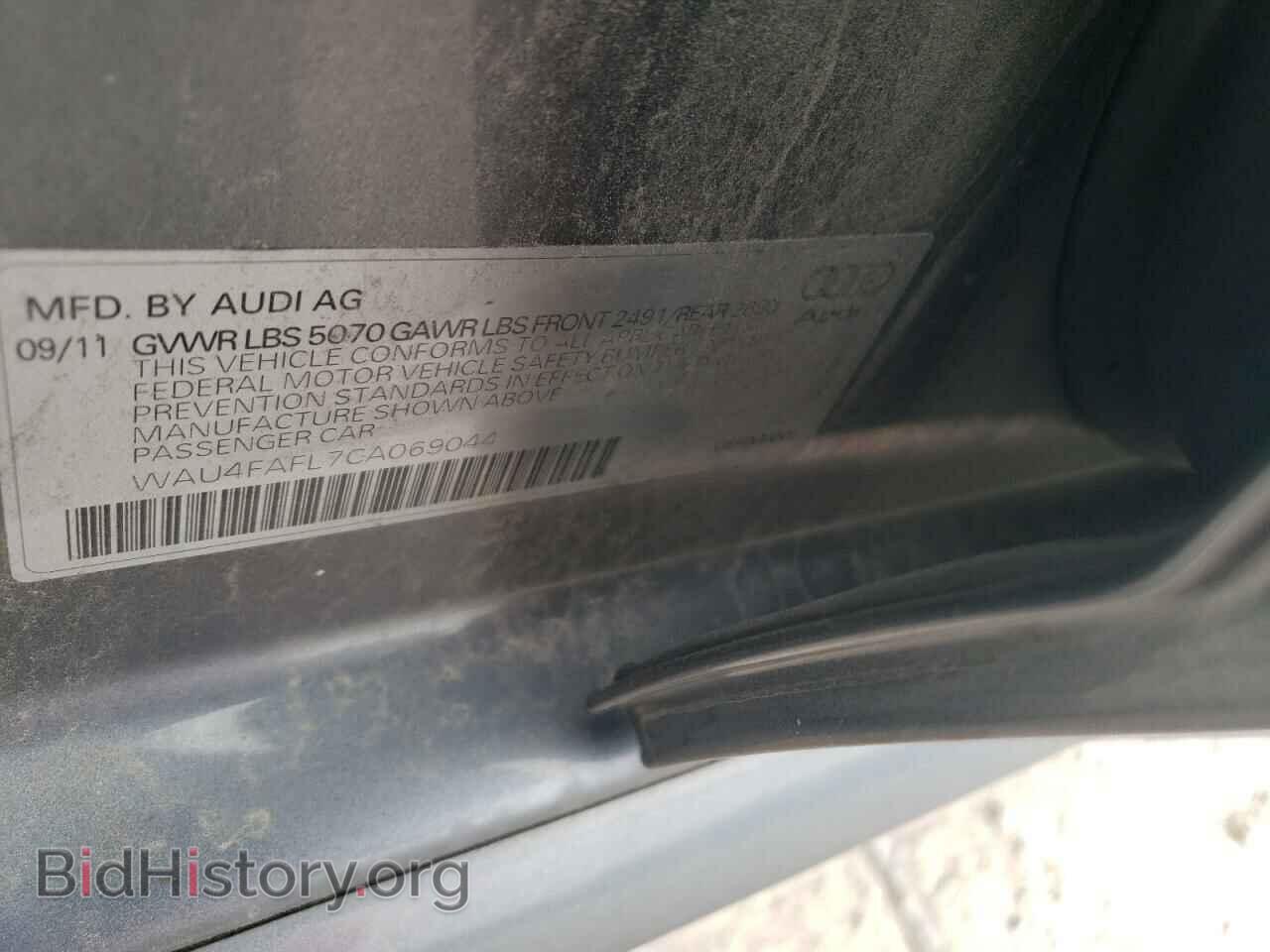 2012 AUDI A4 - VIN: WAU4FAFL7CA069044 - Photo 12