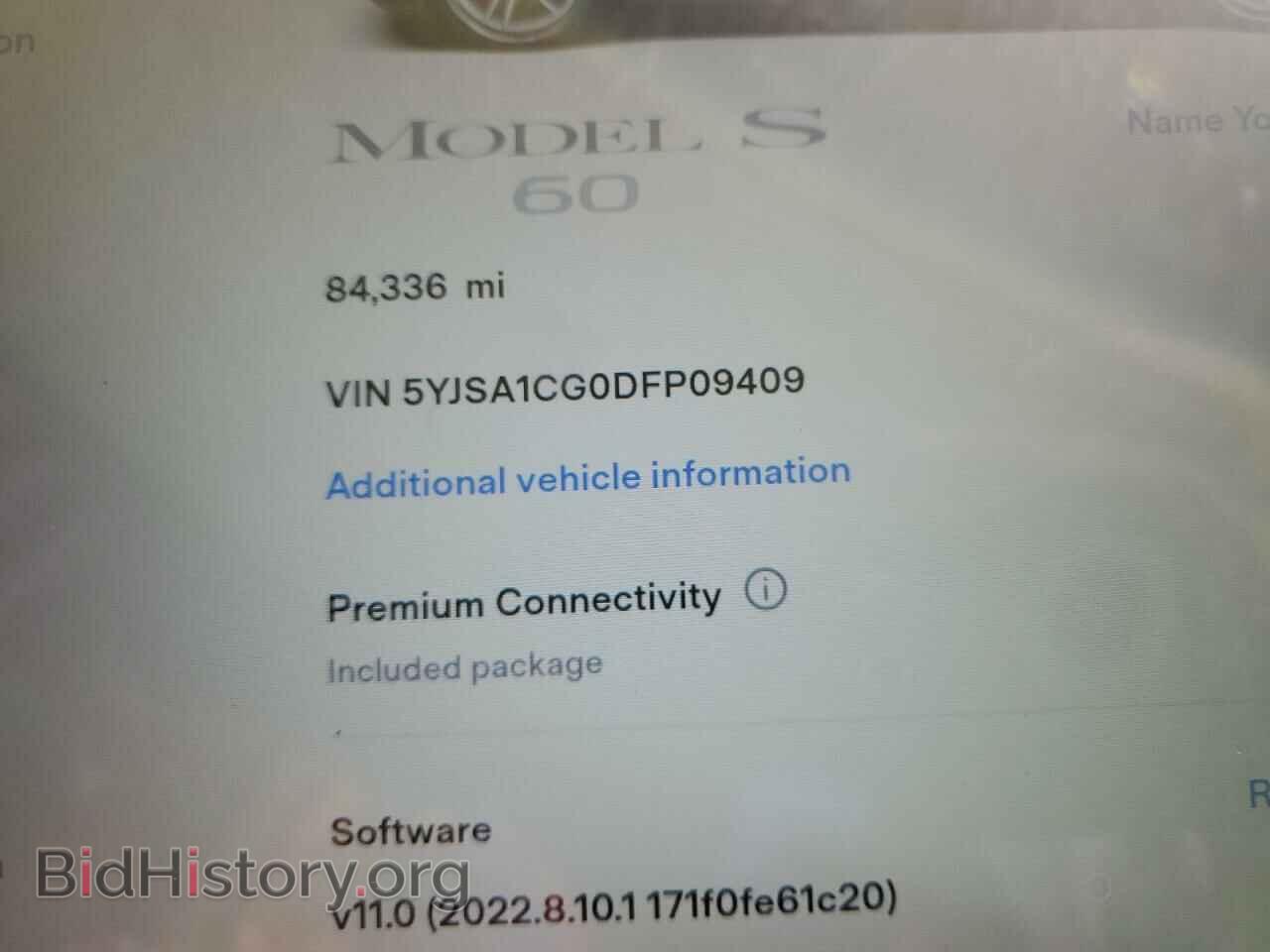 2013 TESLA MODEL S - VIN: 5YJSA1CG0DFP09409 - Photo 10