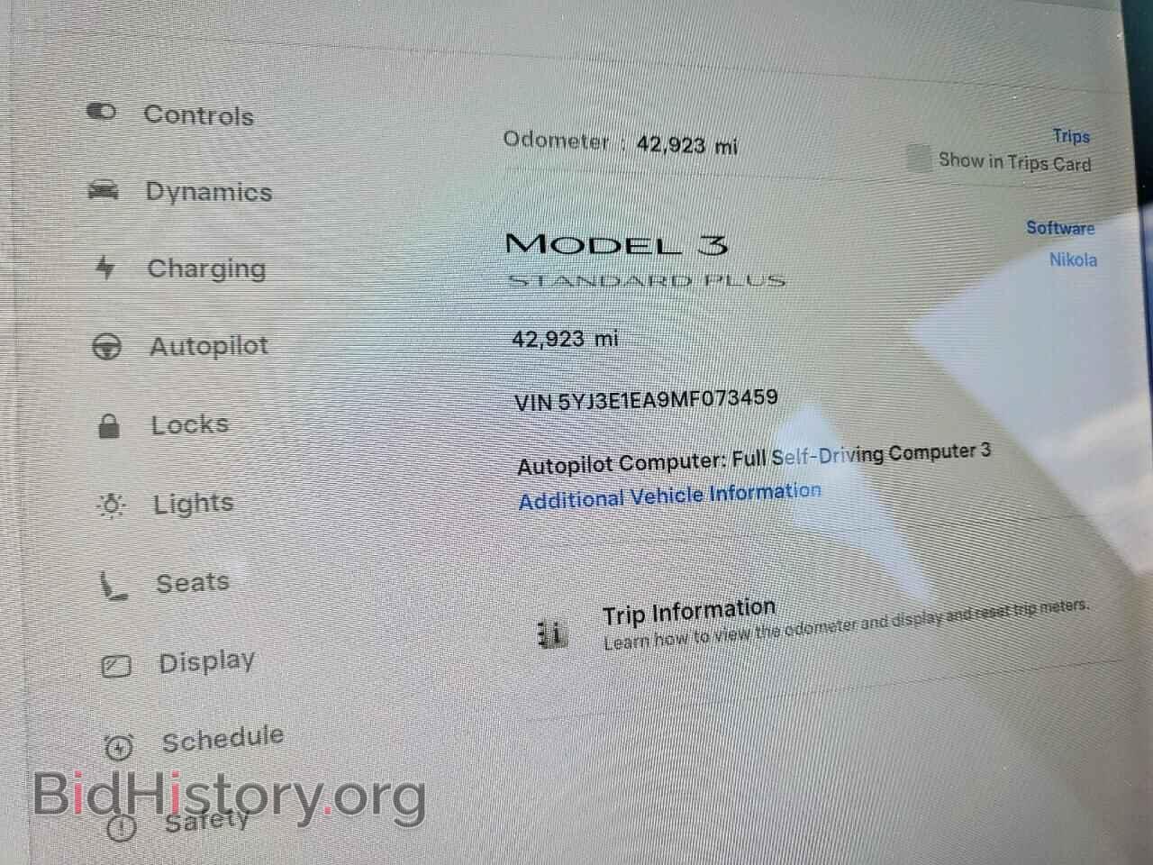2021 TESLA MODEL 3 - VIN: 5YJ3E1EA9MF073459 - Фото 9