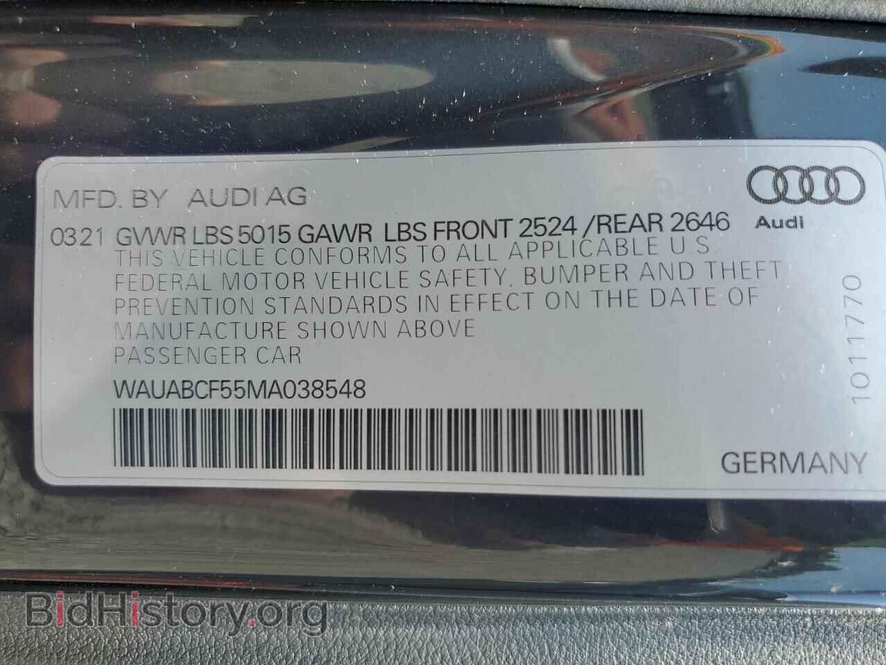 2021 AUDI A5 - VIN: WAUABCF55MA038548 - Фото 13