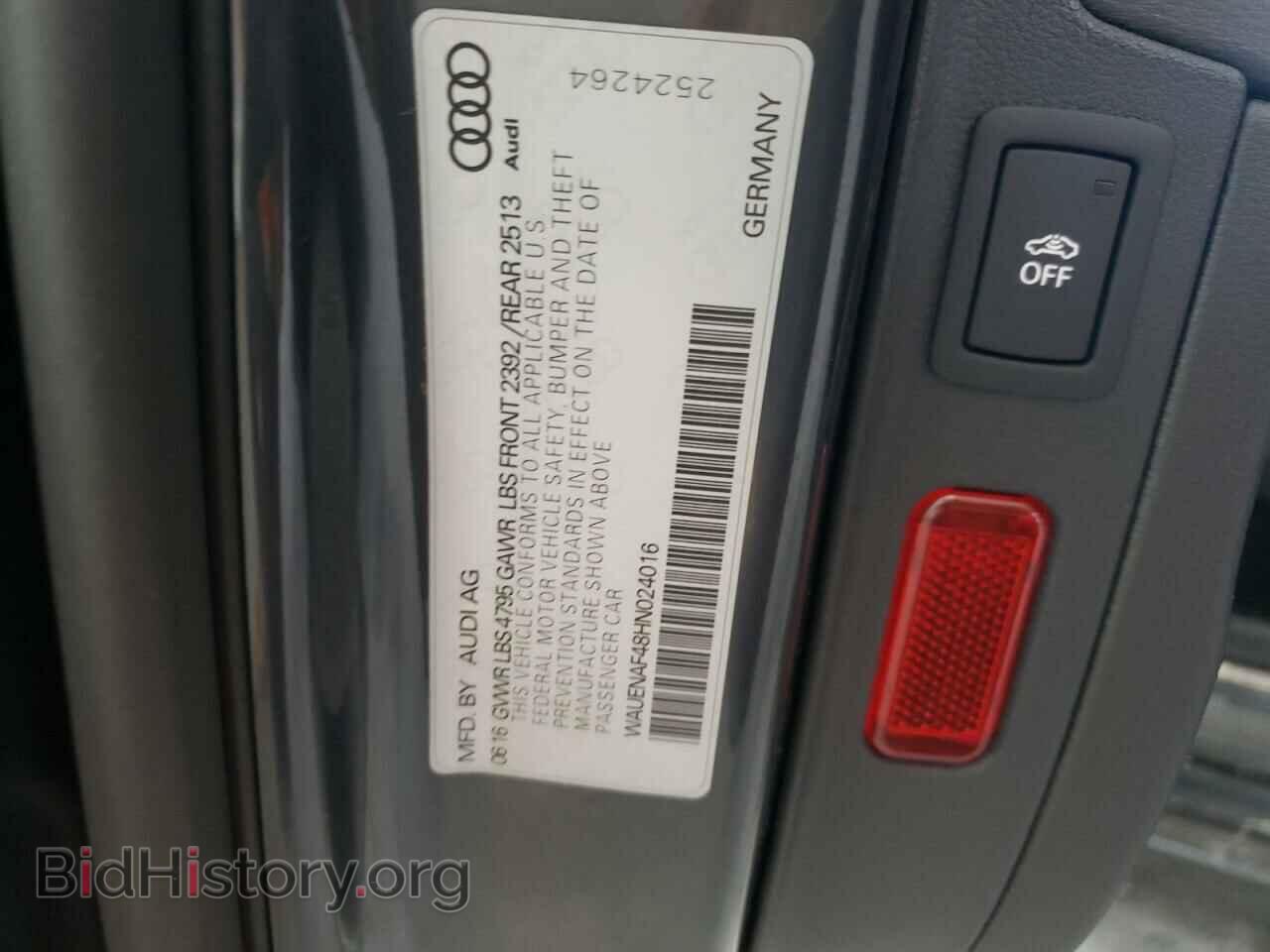 2017 AUDI A4 - VIN: WAUENAF48HN024016 - Photo 13