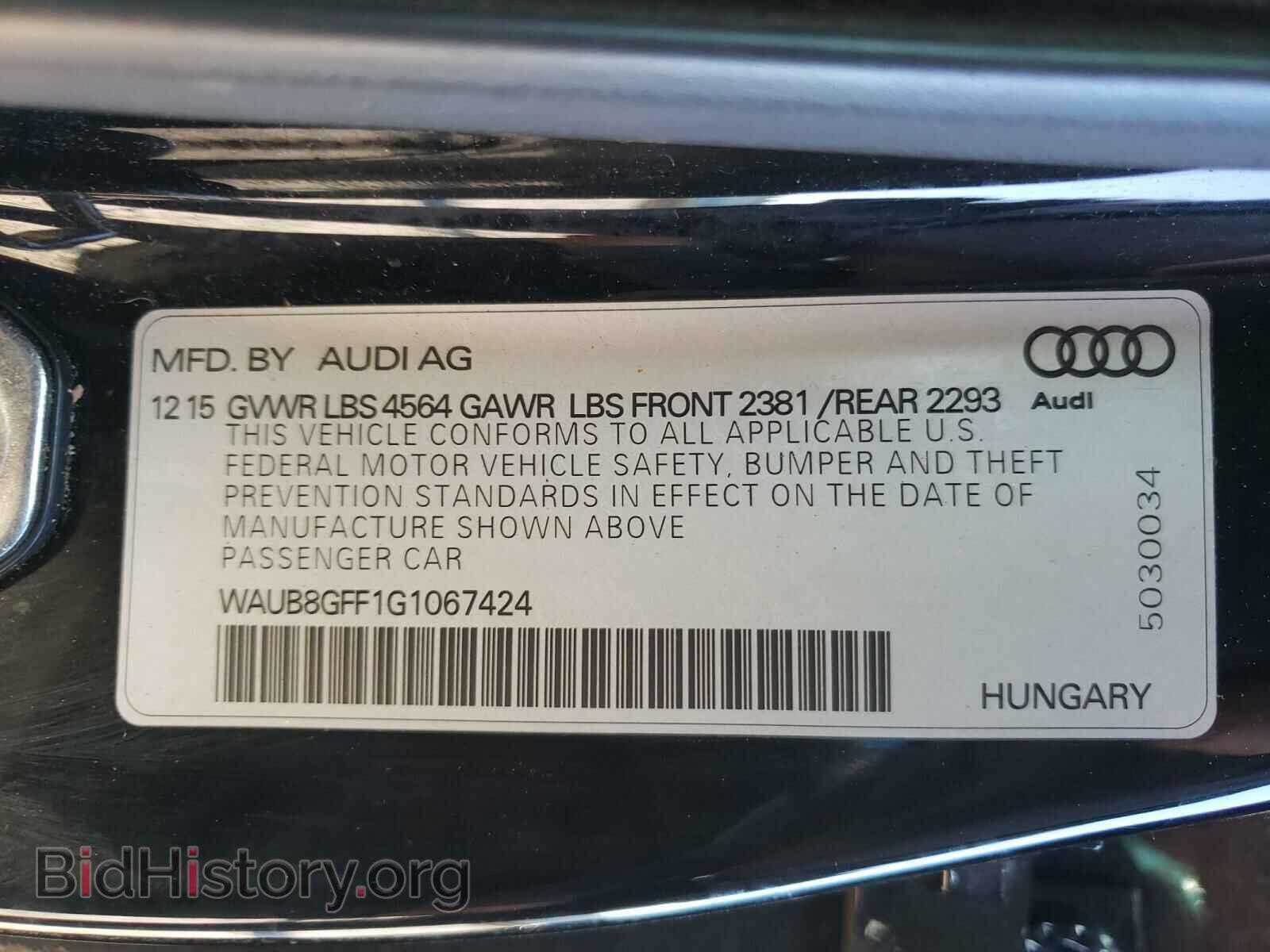 2016 AUDI A3 - VIN: WAUB8GFF1G1067424 - Photo 10