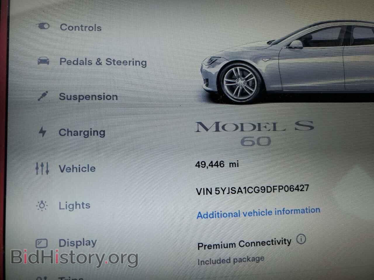 2013 TESLA MODEL S - VIN: 5YJSA1CG9DFP06427 - Photo 9