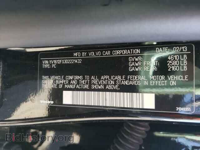 2013 VOLVO S60 - VIN: YV1612FS3D2221432 - Фото 10